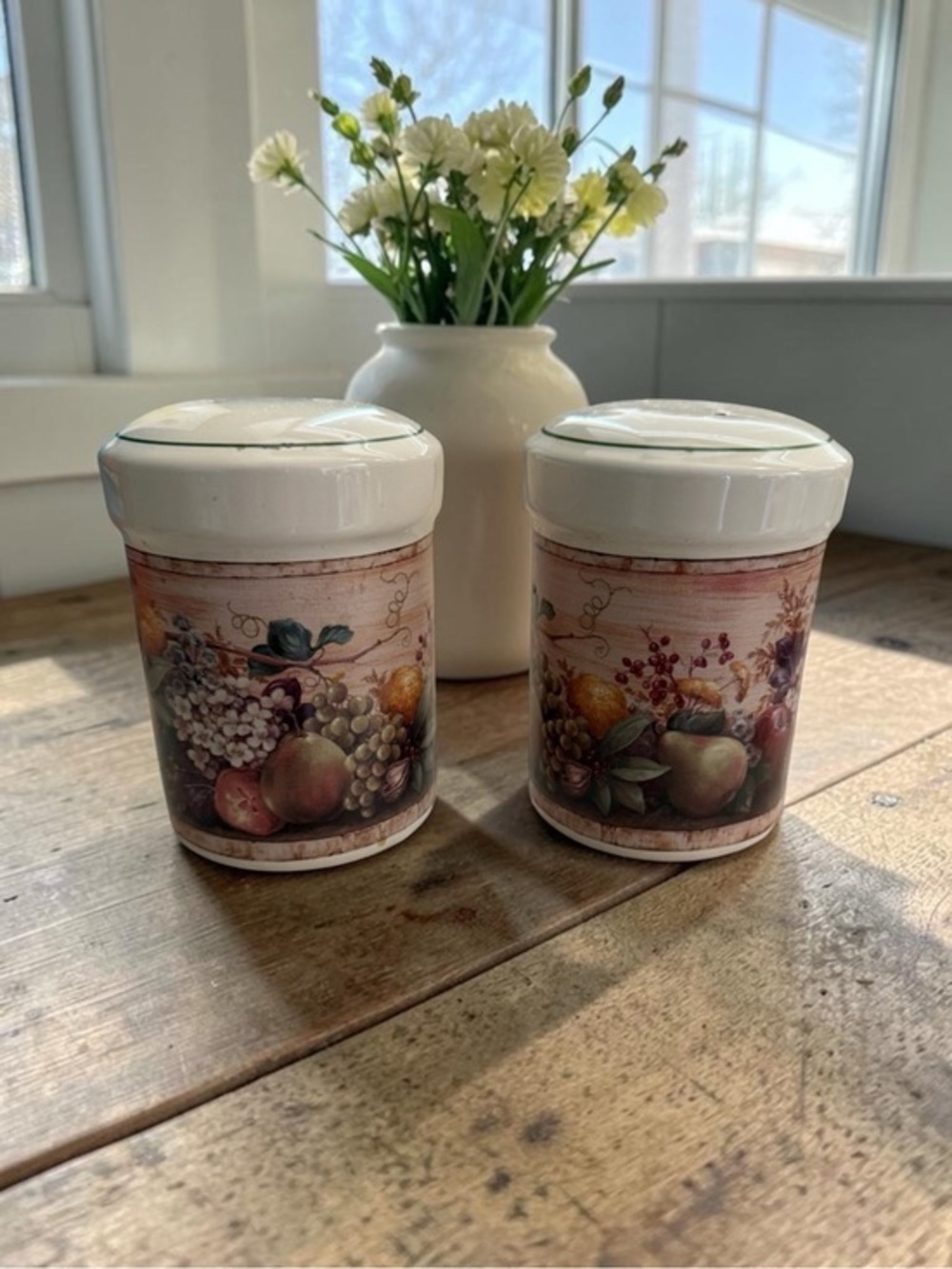 🫶🏻 Vintage Certified International Winds Ceramic Salt & Pepper Shakers